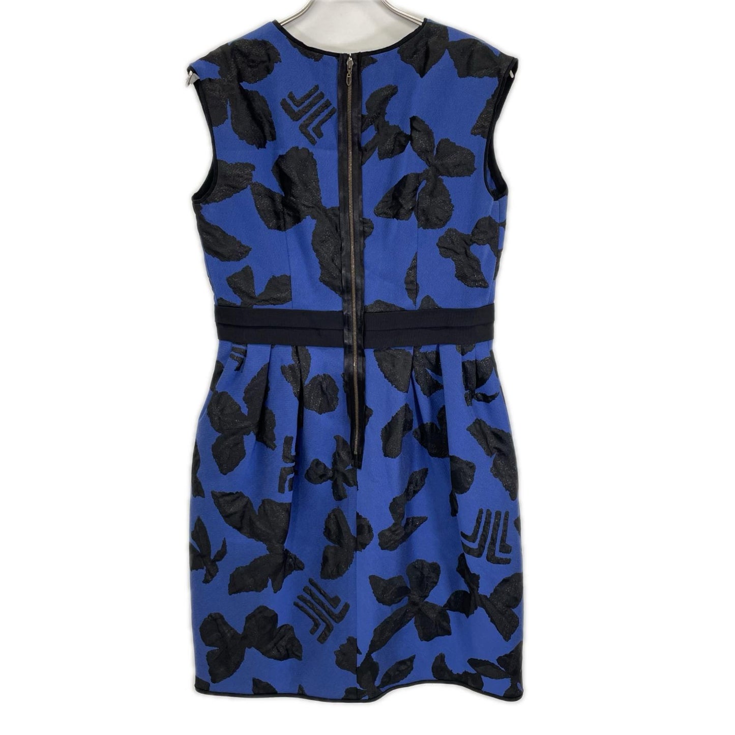 LANVIN COLLECTION ランバンコレクション 2925320 ブルー ジャカードミディ丈ワンピースノースリーブワンピース ワンピース