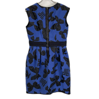 LANVIN COLLECTION ランバンコレクション 2925320 ブルー ジャカードミディ丈ワンピースノースリーブワンピース ワンピース