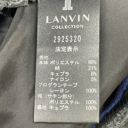 LANVIN COLLECTION ランバンコレクション 2925320 ブルー ジャカードミディ丈ワンピースノースリーブワンピース ワンピース
