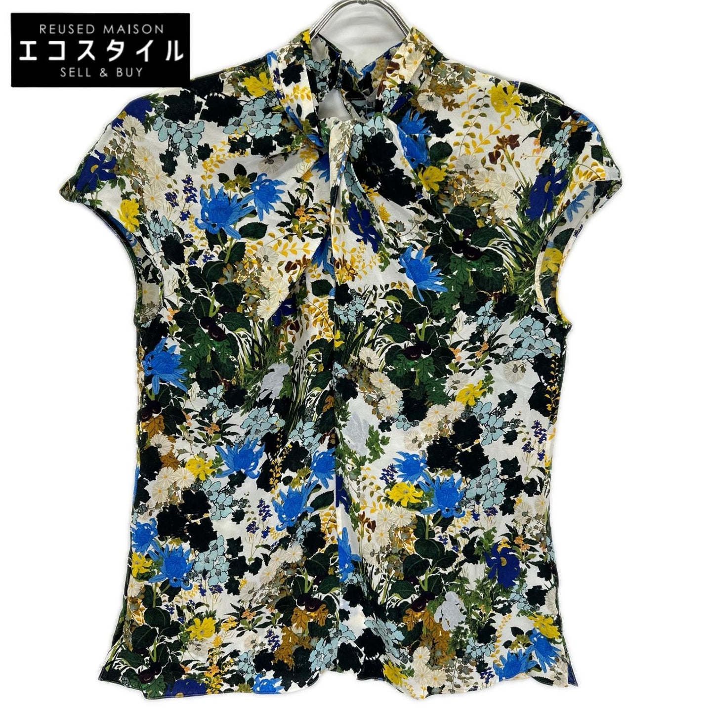 ERDEM アーデム ホワイト シルク 花柄 トップス トップス