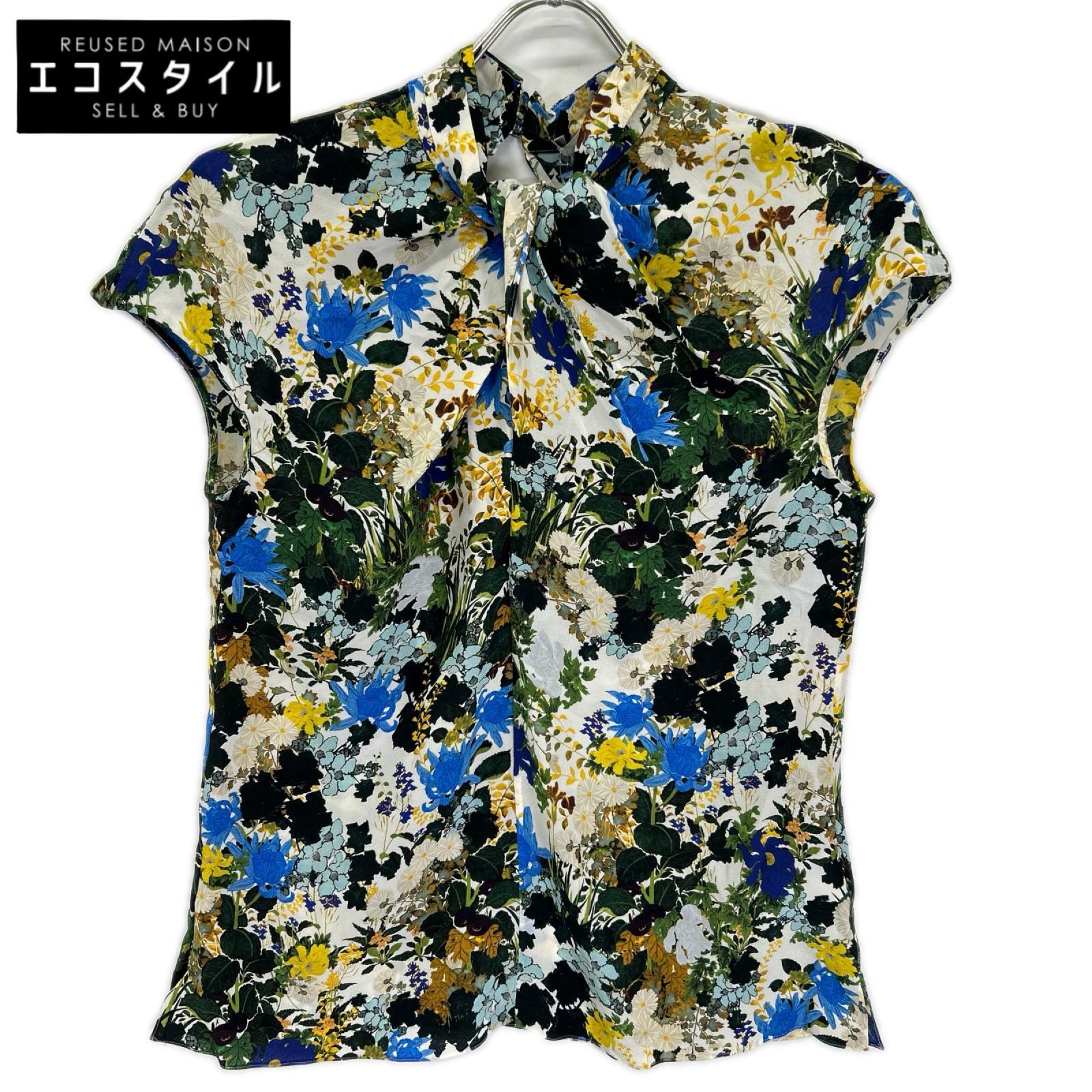 ERDEM アーデム ホワイト シルク 花柄 トップス トップス