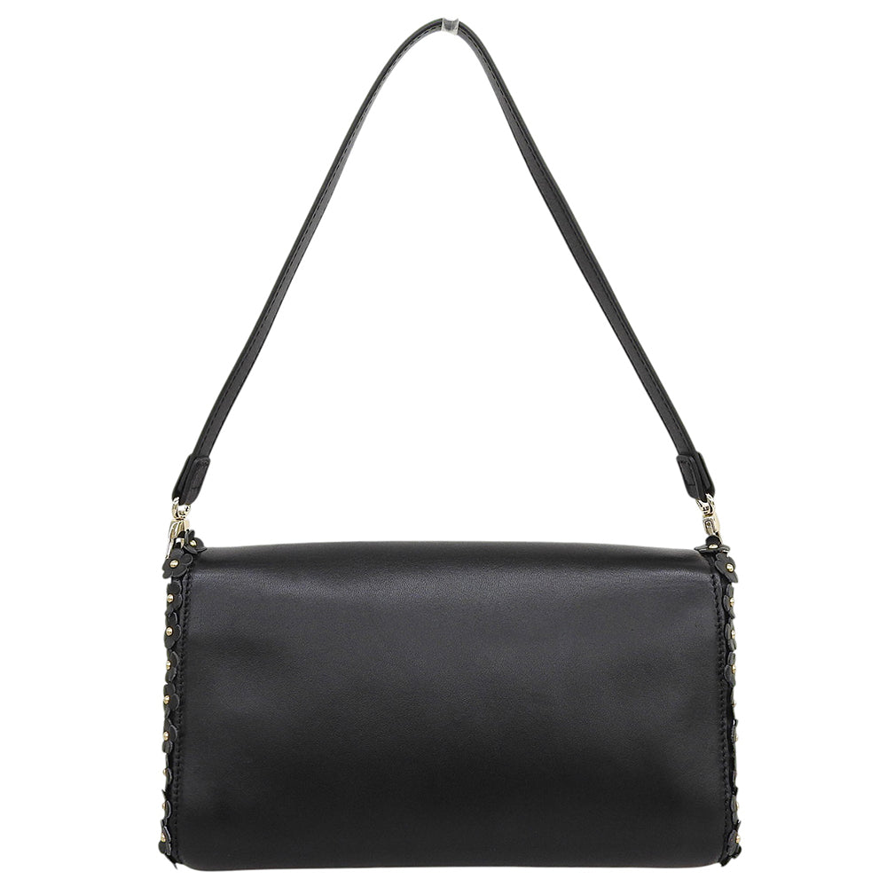 Longchamp ロンシャン マドモワゼル 花びらモチーフ レザー ハンドバッグ レディース 黒 ブラック 1118698 ハンドバッグ