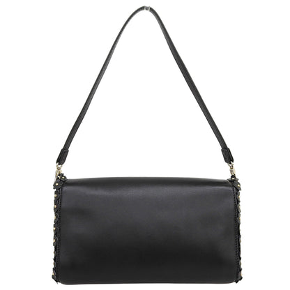 Longchamp ロンシャン マドモワゼル 花びらモチーフ レザー ハンドバッグ レディース 黒 ブラック 1118698 ハンドバッグ