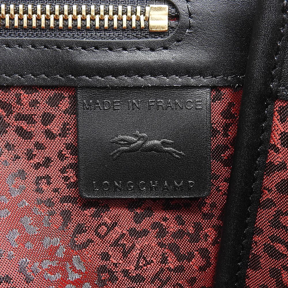 Longchamp ロンシャン マドモワゼル 花びらモチーフ レザー ハンドバッグ レディース 黒 ブラック 1118698 ハンドバッグ