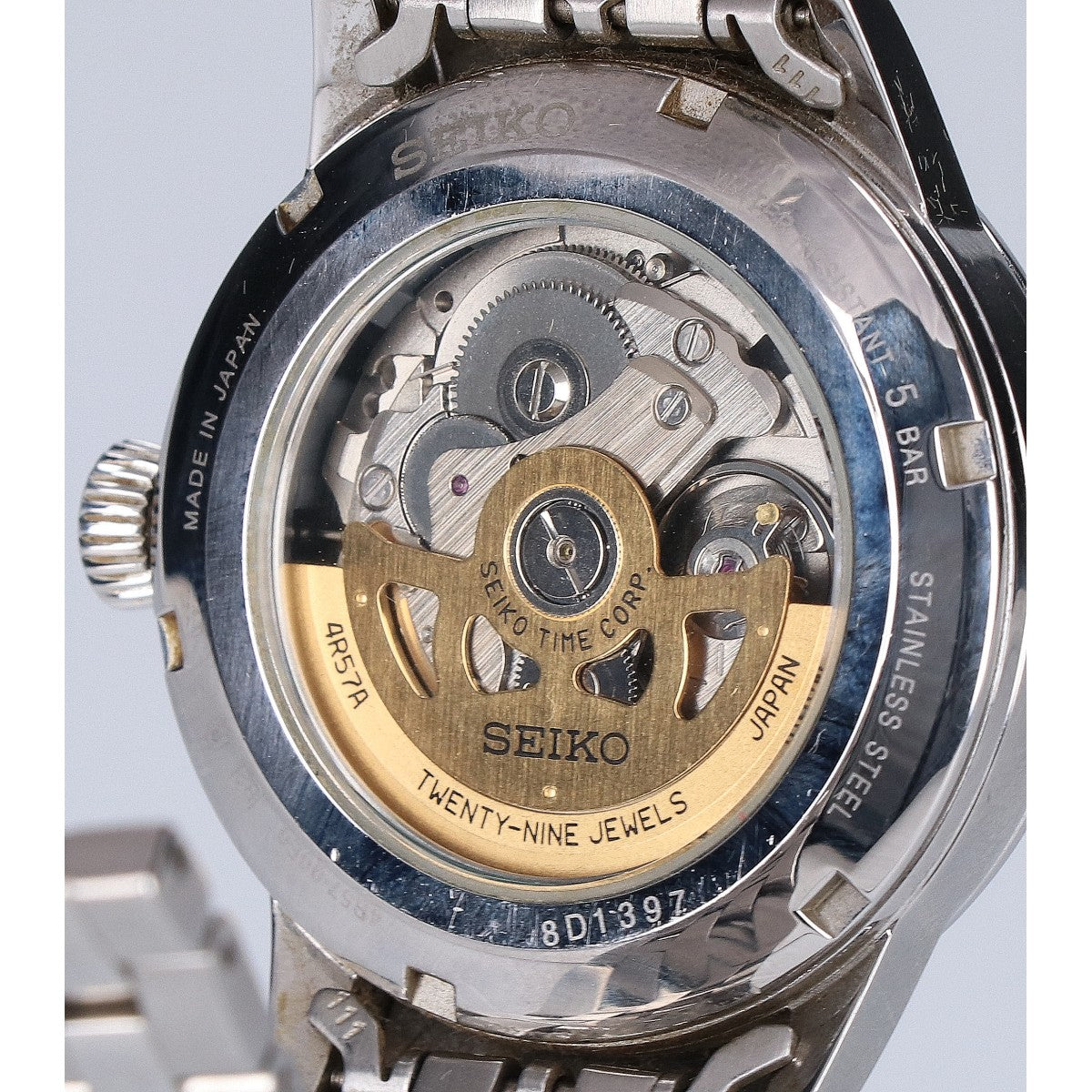 SEIKO セイコー SARY081 プレサージュ 4R57-00E0 バックスケルトン 自動巻き 腕時計