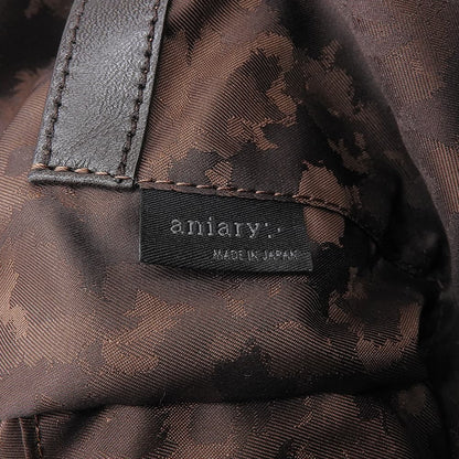 aniary アニアリ アンティークレザー 2WAY ビジネスバッグ ブリーフケース メンズ ブラウン 01-01006 ビジネスバッグ ブリーフケース