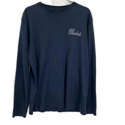 berluti ベルルッティ R26JRL103JAEK ネイビー スモールロゴ刺繍 ロングスリーブTシャツ トップス