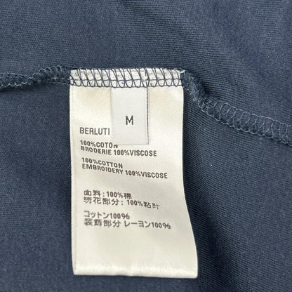 berluti ベルルッティ R26JRL103JAEK ネイビー スモールロゴ刺繍 ロングスリーブTシャツ トップス
