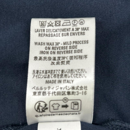 berluti ベルルッティ R26JRL103JAEK ネイビー スモールロゴ刺繍 ロングスリーブTシャツ トップス