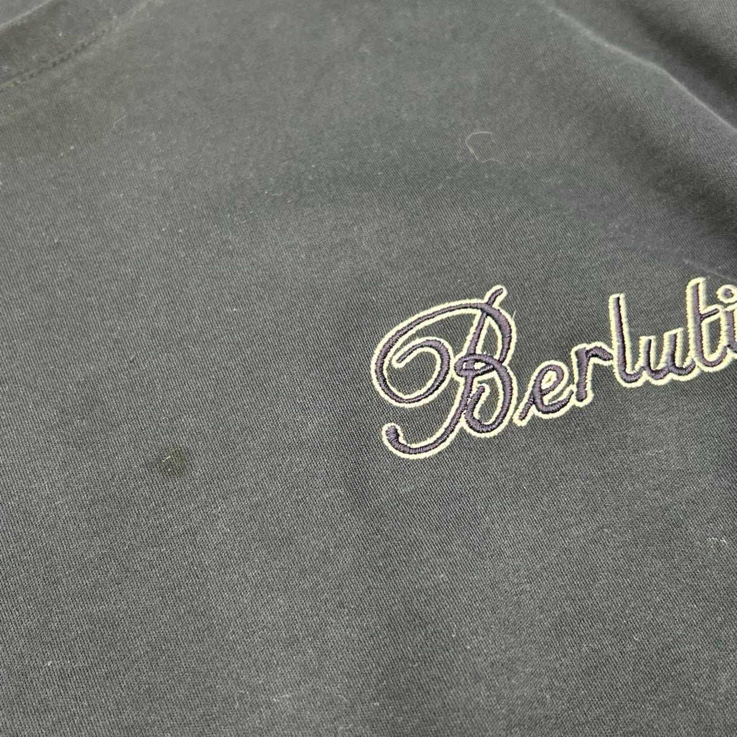 berluti ベルルッティ R26JRL103JAEK ネイビー スモールロゴ刺繍 ロングスリーブTシャツ トップス
