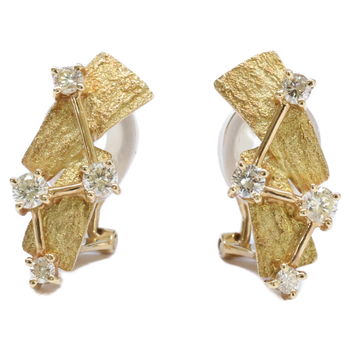 SUGANUMA Tomoyuki 菅沼知行 K18 0.249ct、0.242ct ダイヤモンド イヤリング