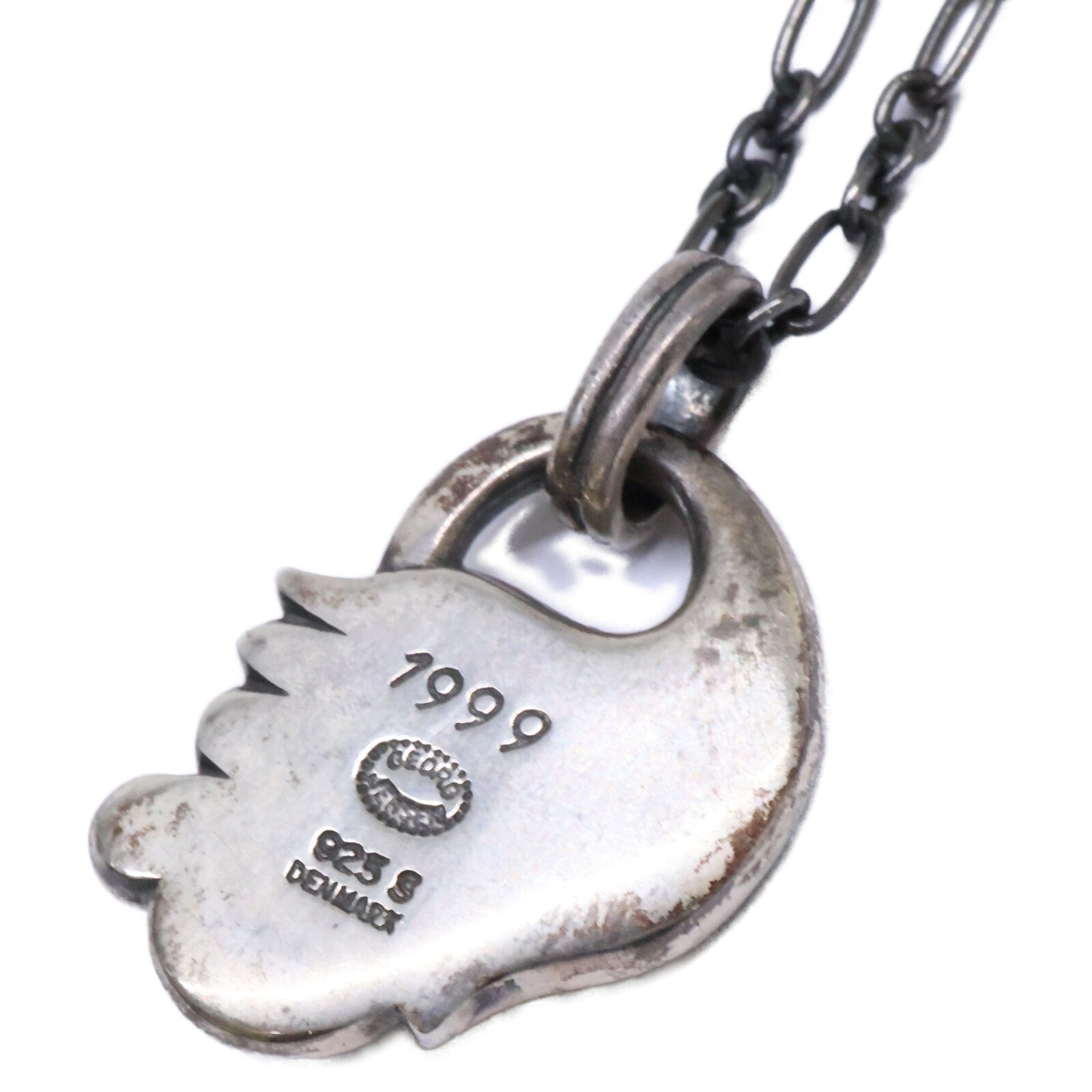 GEORG JENSEN ジョージジェンセン 925S 1999 ローズクオーツ イヤーペンダント ネックレス