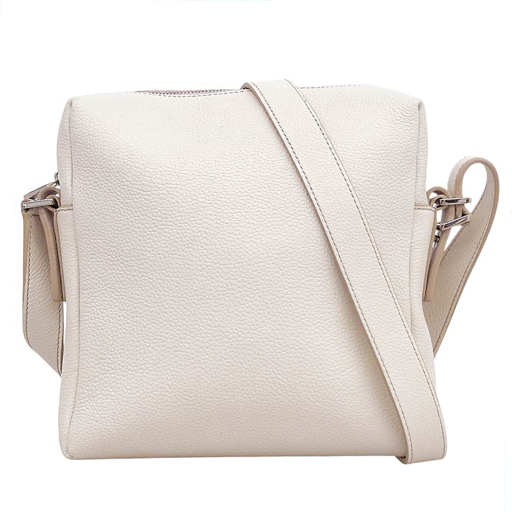 HIROFU ヒロフ 美品 レザー ショルダーバッグ レディース アイボリー ショルダーバッグ