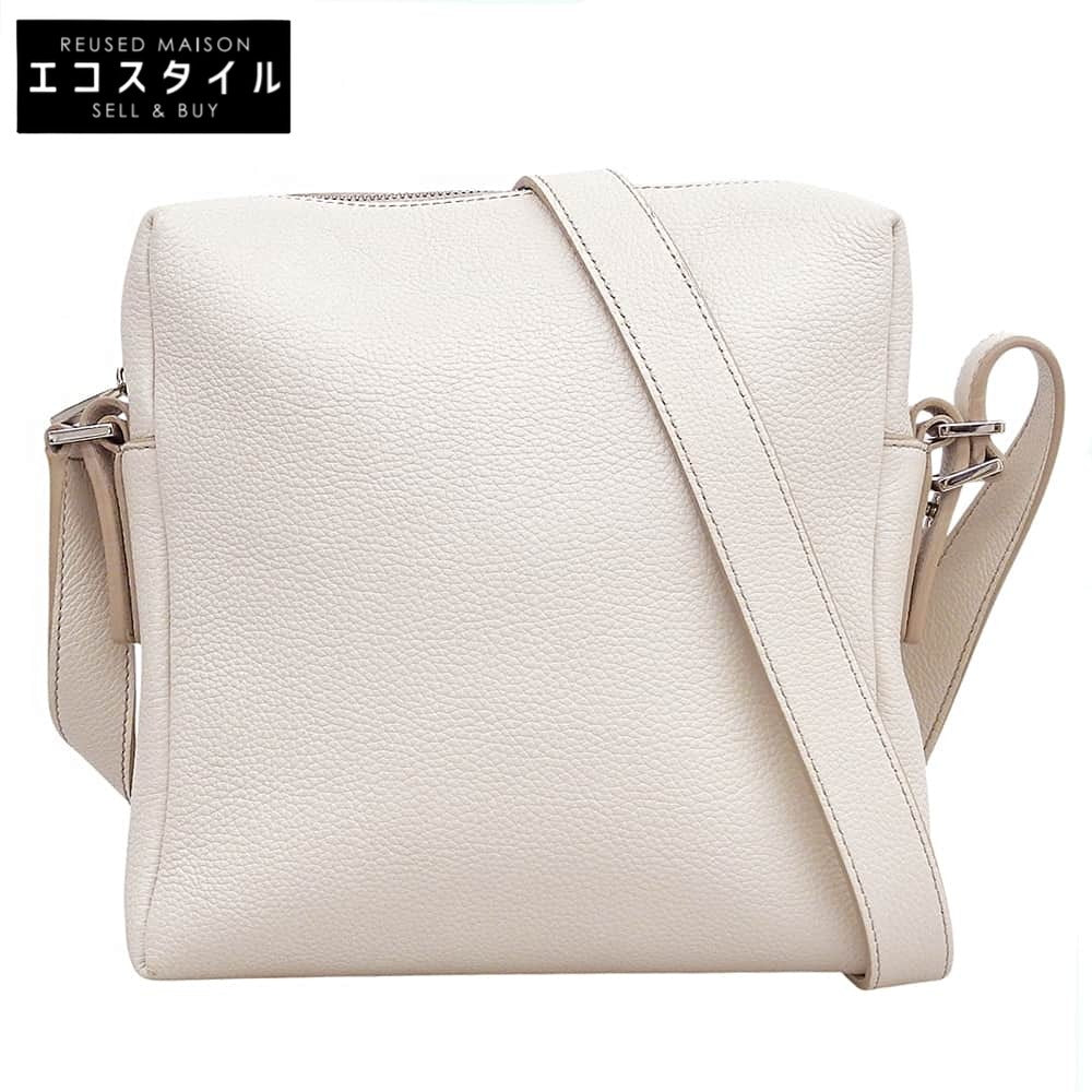 HIROFU ヒロフ 美品 レザー ショルダーバッグ レディース アイボリー ショルダーバッグ