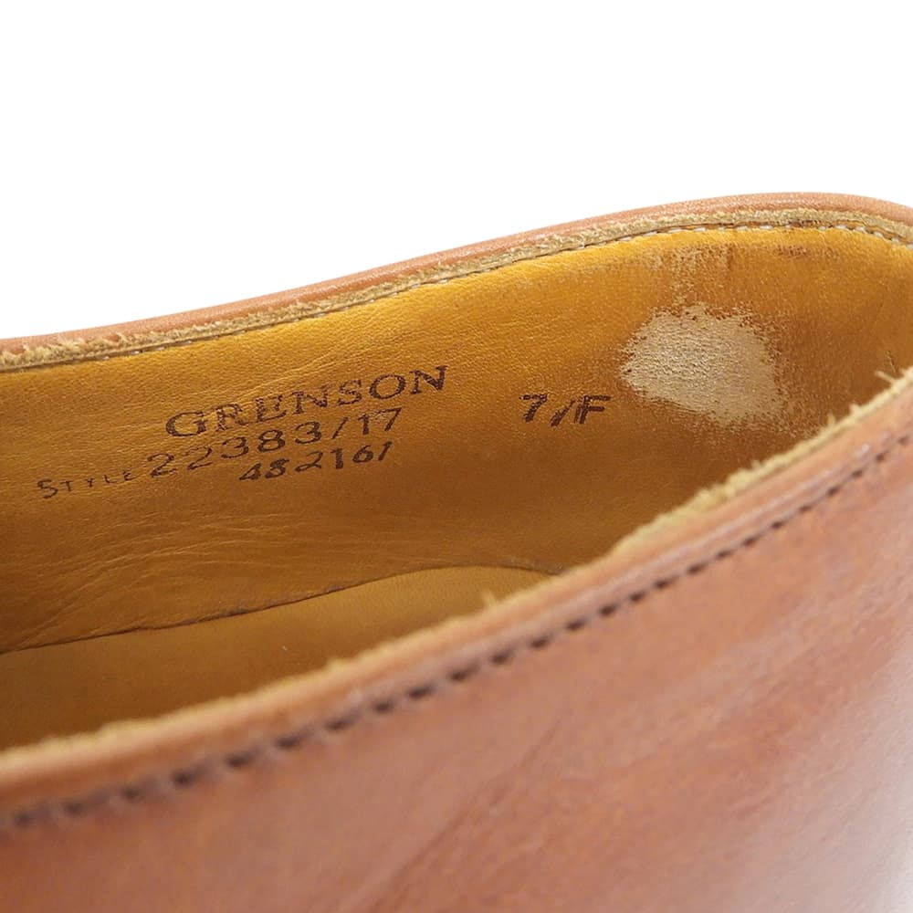 GRENSON グレンソン Uチップ レザー シューズ メンズ ブラウン 7F 22383 シューズ