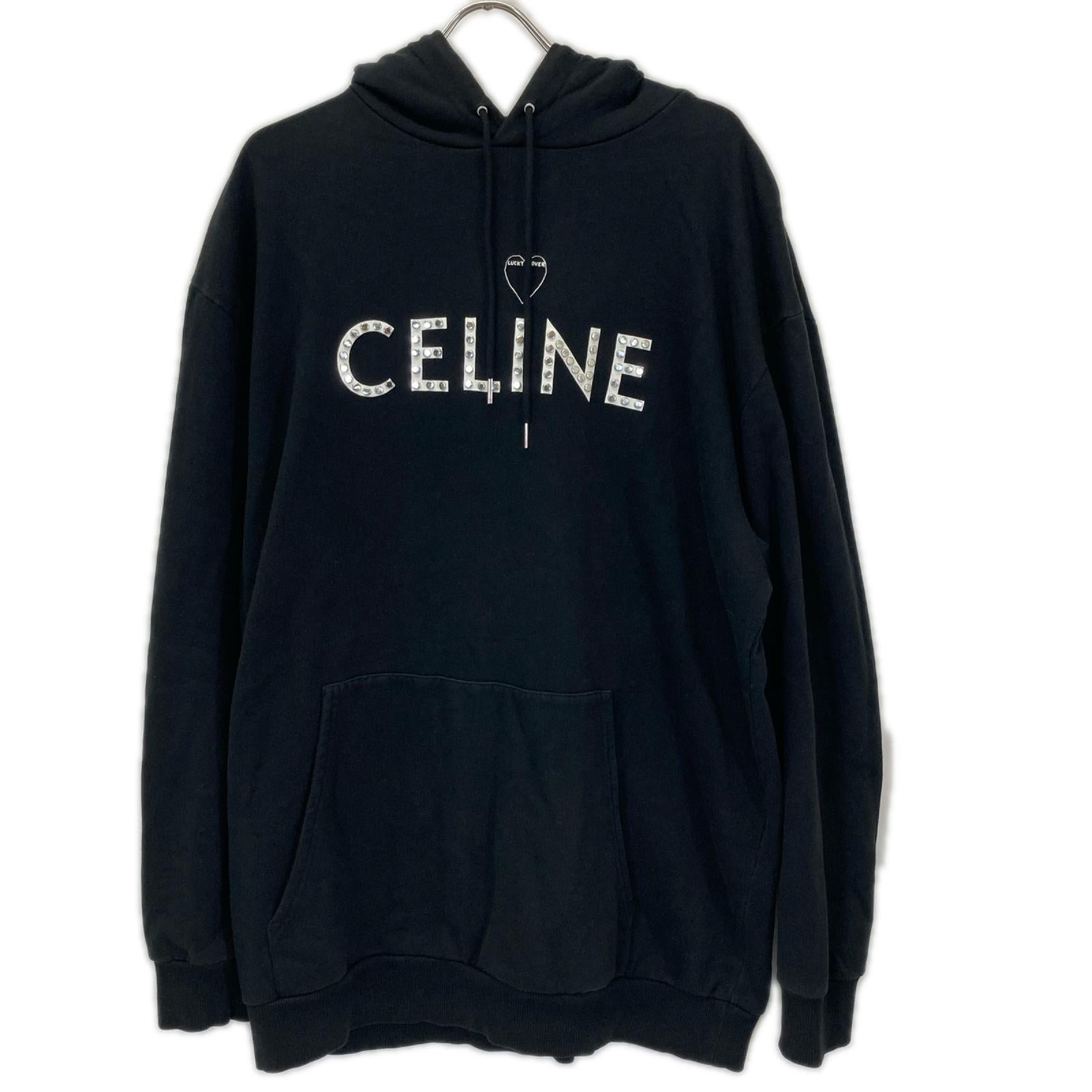 CELINE セリーヌ 2Y701670Q スタッズ アーティストプリント ルーズフーディ トップス