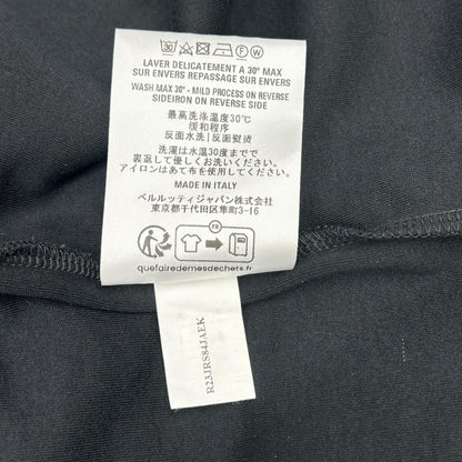 berluti ベルルッティ R23JRS84JAEK 黒 ロゴ刺繍Tシャツ トップス