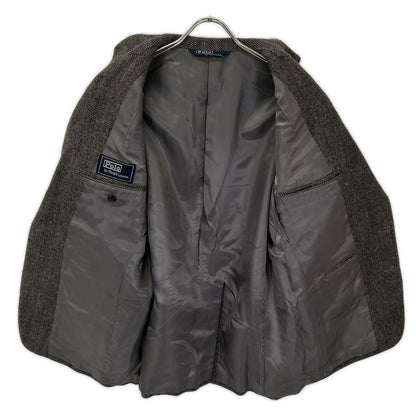 POLObyRalphLauren ポロラルフローレン ブラウン ウール ハウンドトゥース 2B ジャケット ジャケット