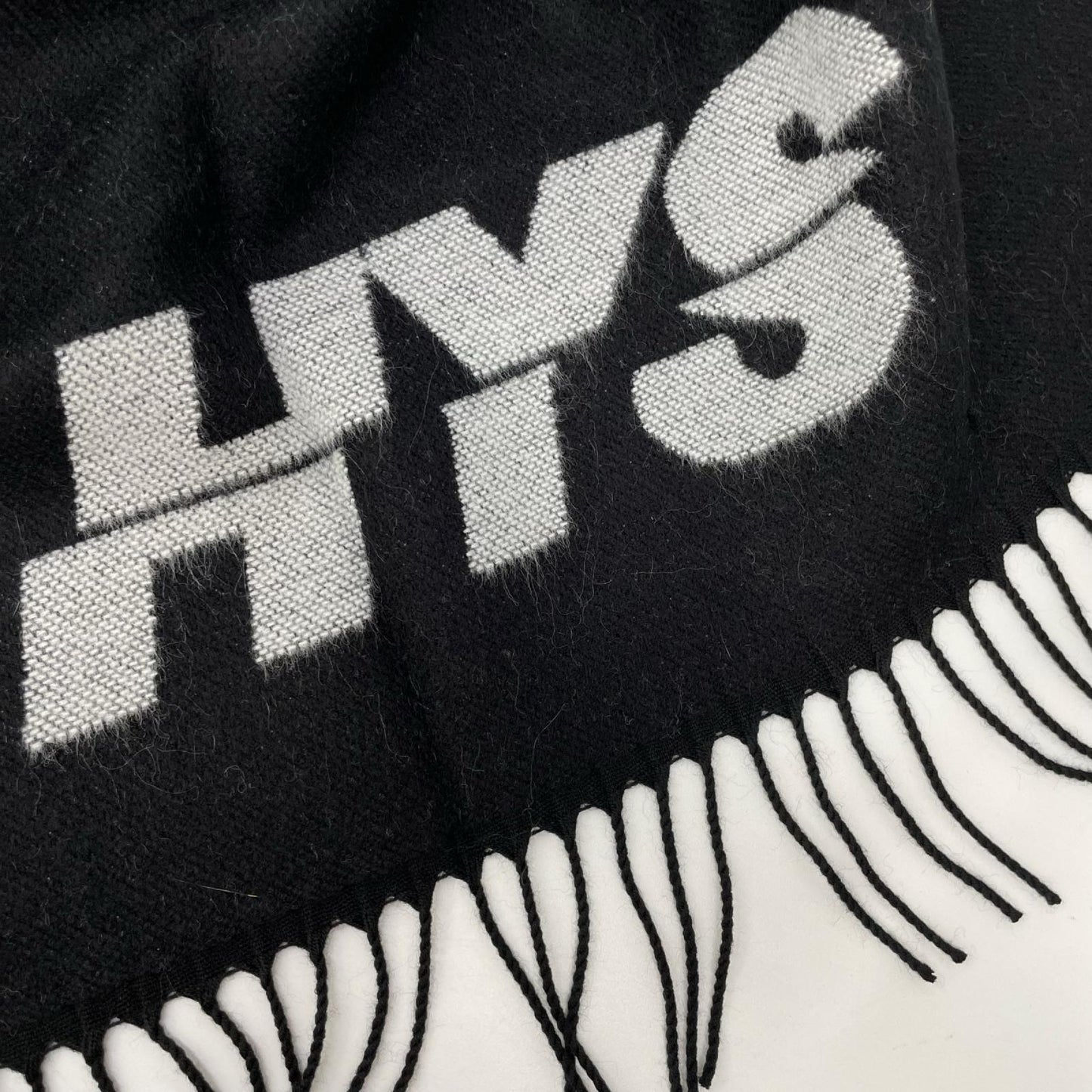 HYSTERIC GLAMOUR ヒステリックグラマー 02203QC02996 ブラック ロゴ ポンチョ ストール