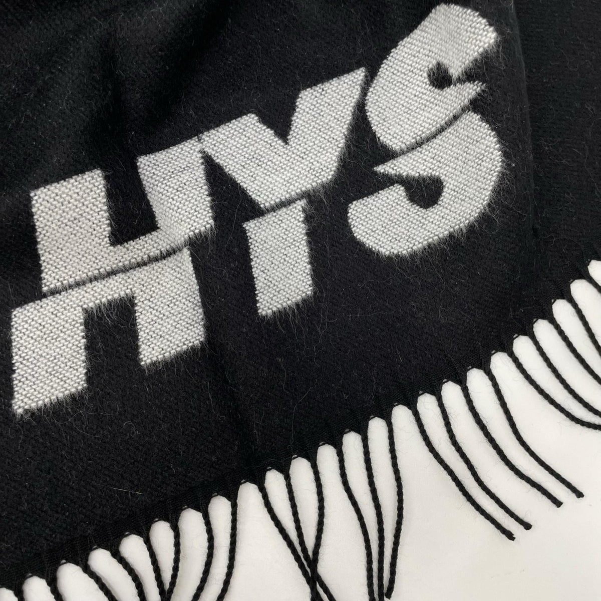 HYSTERIC GLAMOUR ヒステリックグラマー 02203QC02996 ブラック ロゴ ポンチョ ストール
