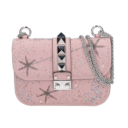 VALENTINO ヴァレンティノ ビーズ刺繍 グラムロック チェーン ショルダーバッグ