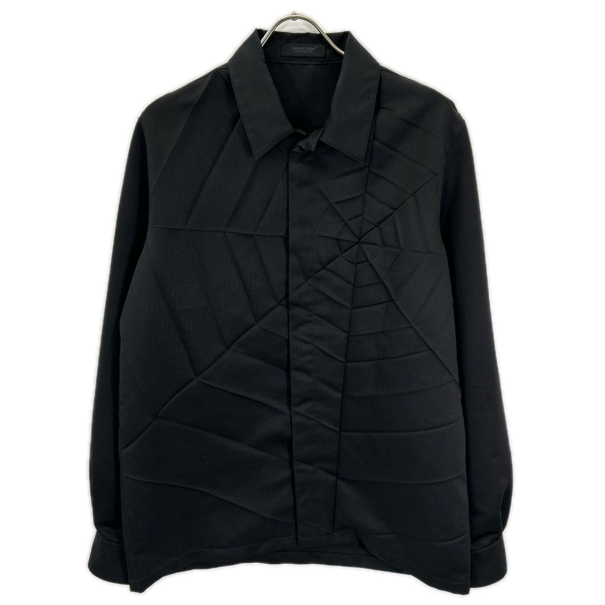 UNDER COVER アンダーカバー UCY4404-1 20SS ブラック スパイダー プリーツシャツ トップス
