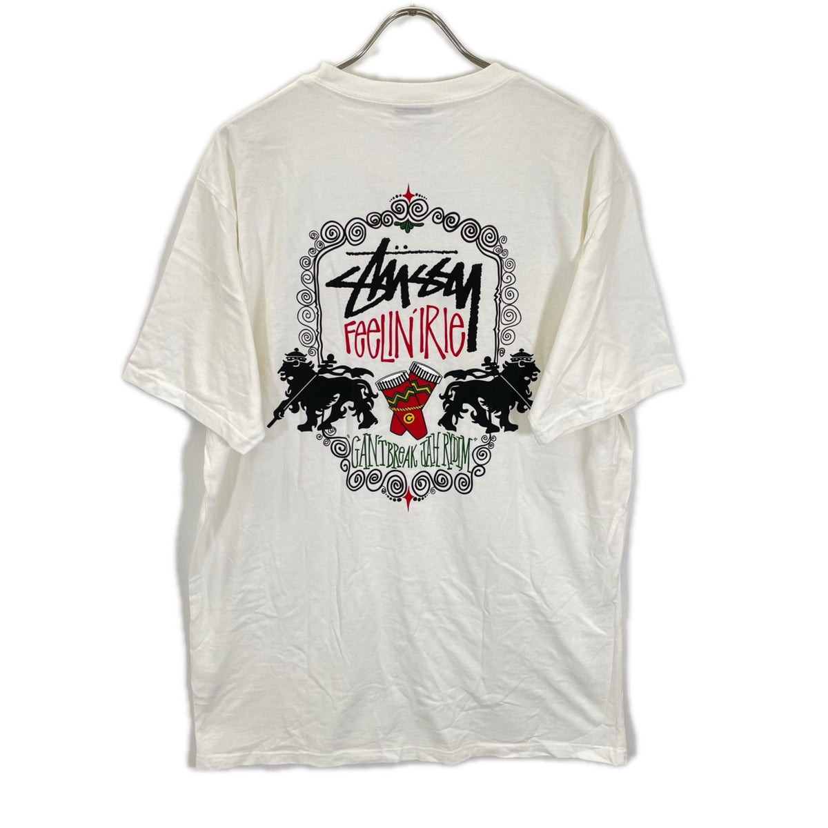 stussy ステューシー ホワイト Feelin'Irie バックプリント Tシャツ トップス