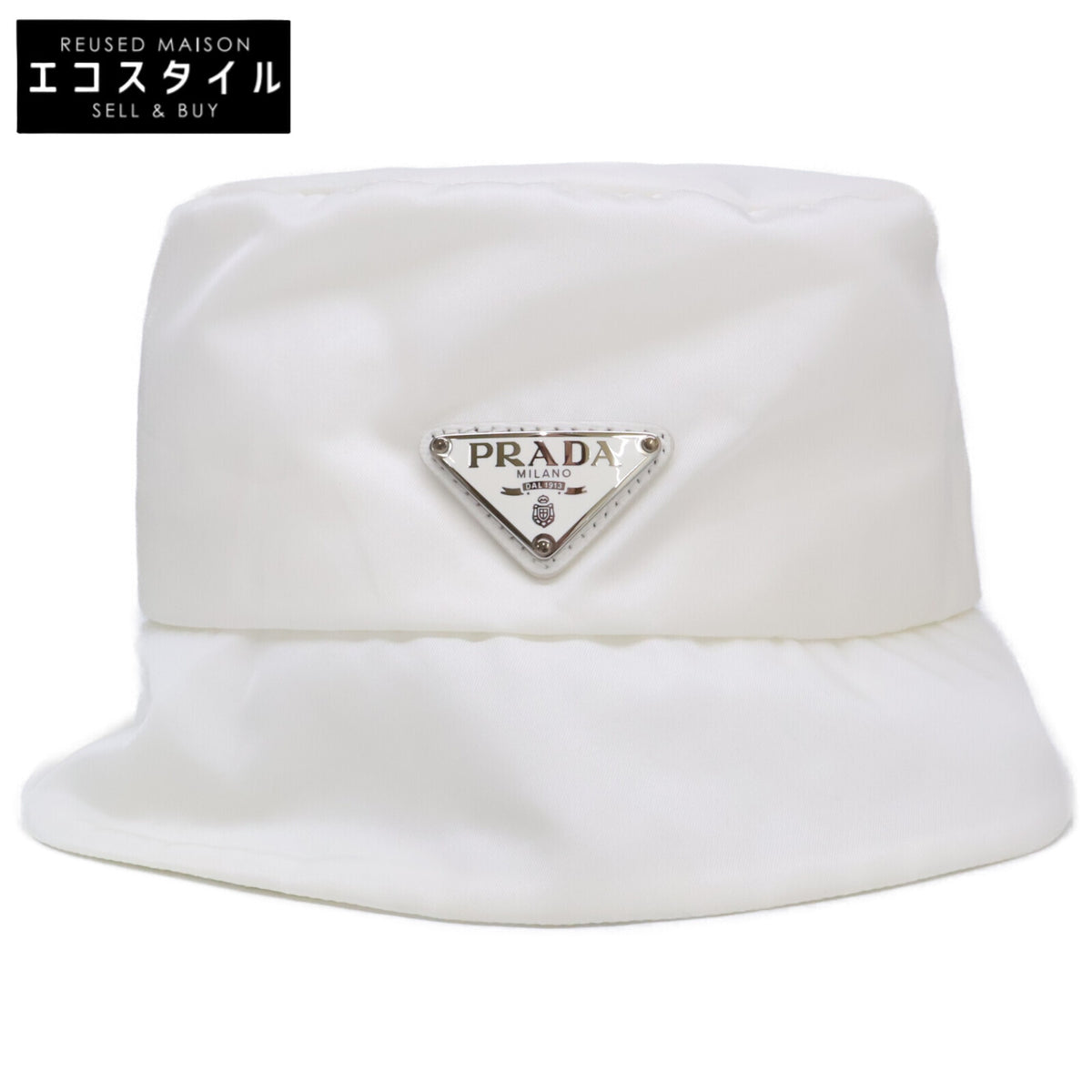 PRADA プラダ x adidas アディダス 【即決/国内正規】2HC137 1WQ8 Re-Nylon ナイロン/サフィアーノレザー バケットハット 帽子