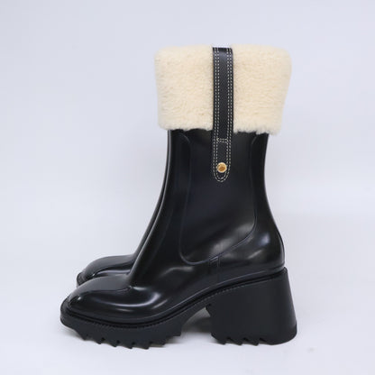 Chloe クロエ 【新品同様】Betty ベティ シアリング付レインブーツ シューズ