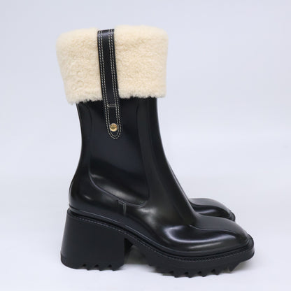 Chloe クロエ 【新品同様】Betty ベティ シアリング付レインブーツ シューズ