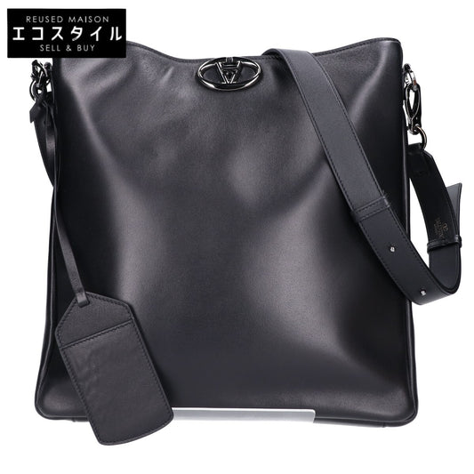 VALENTINO ヴァレンティノ 美品 5Y0B0C95XSK Vロゴ ロッカー ラムレザー ショルダーバッグ