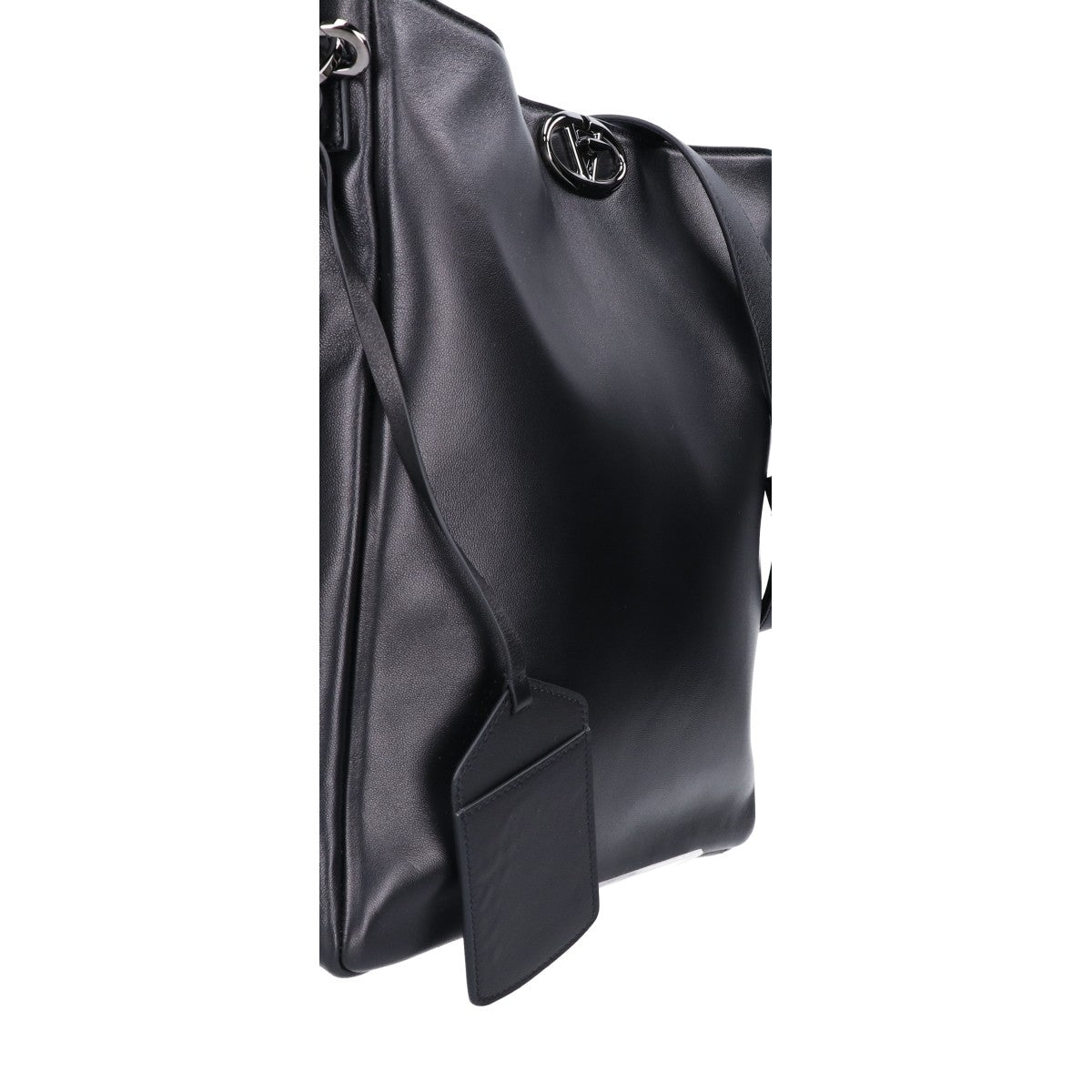 VALENTINO ヴァレンティノ 美品 5Y0B0C95XSK Vロゴ ロッカー ラムレザー ショルダーバッグ