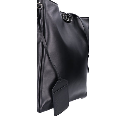 VALENTINO ヴァレンティノ 美品 5Y0B0C95XSK Vロゴ ロッカー ラムレザー ショルダーバッグ