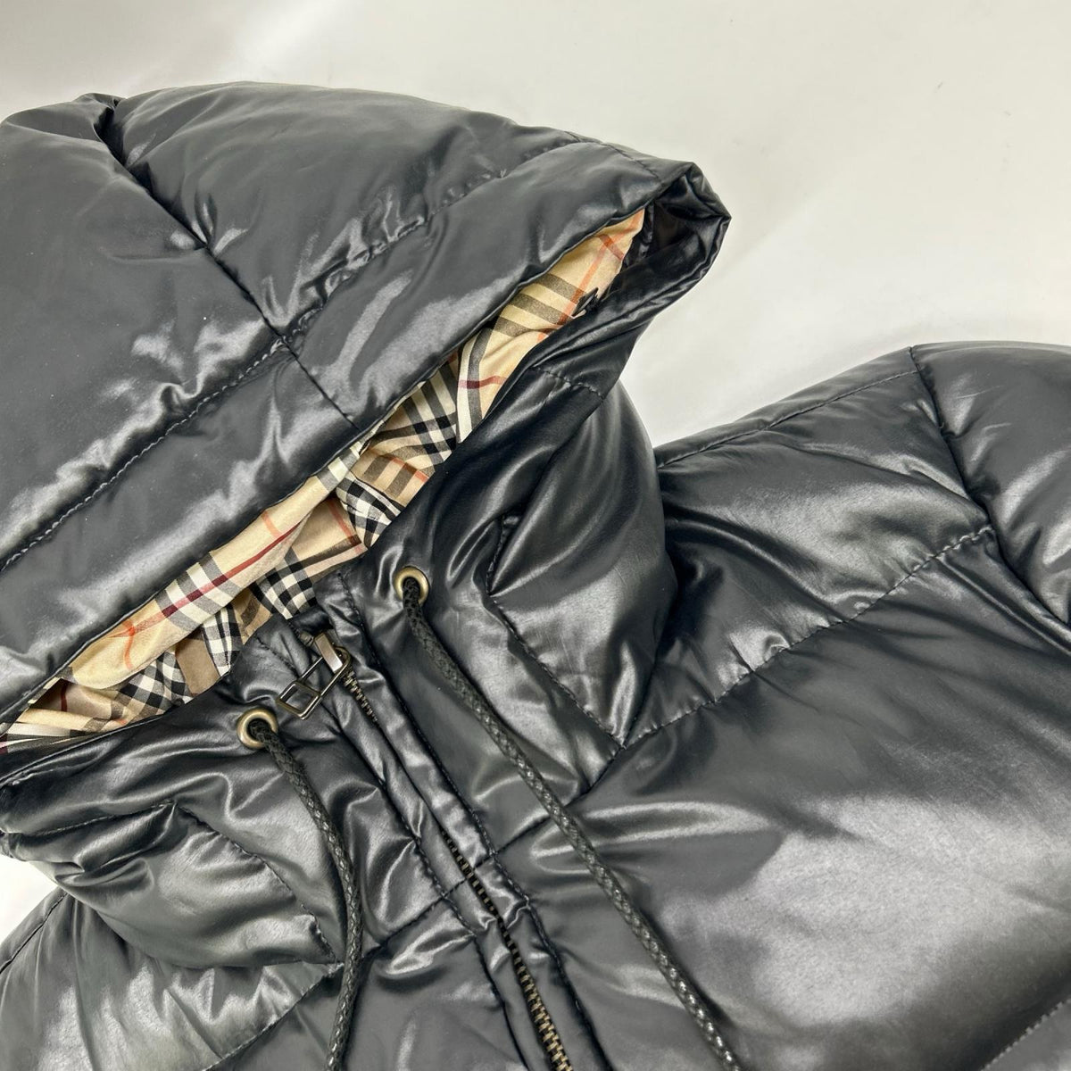 Burberry Blue Label バーバリーブルーレーベル 06年 ブラック 裏地ノヴァチェック ダウンジャケット ジャケット