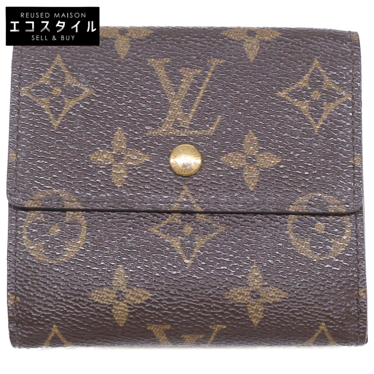 LOUIS VUITTON ルイヴィトン M61654 ポルトフォイユ エリーズ モノグラムキャンバス 二つ折り財布 二つ折り財布（小銭入れあり）