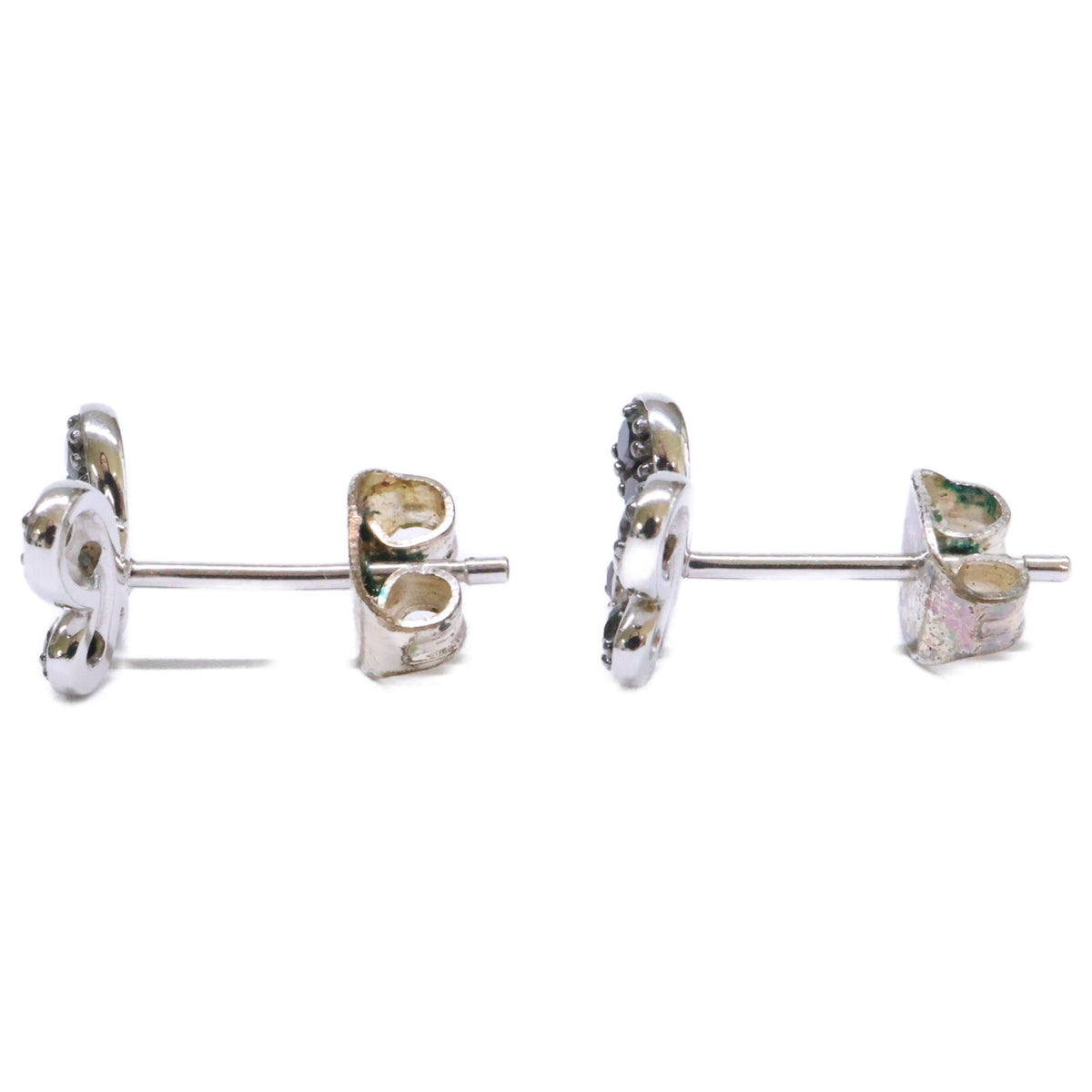 PonteVecchio ポンテヴェキオ K18 D0.04BLD0.37 ダイヤモンド ブラックダイヤモンド パピヨンモチーフ ピアス
