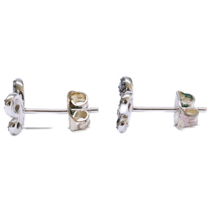 PonteVecchio ポンテヴェキオ K18 D0.04BLD0.37 ダイヤモンド ブラックダイヤモンド パピヨンモチーフ ピアス