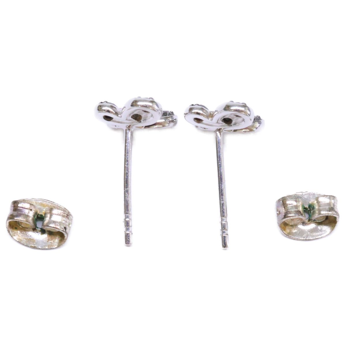 PonteVecchio ポンテヴェキオ K18 D0.04BLD0.37 ダイヤモンド ブラックダイヤモンド パピヨンモチーフ ピアス