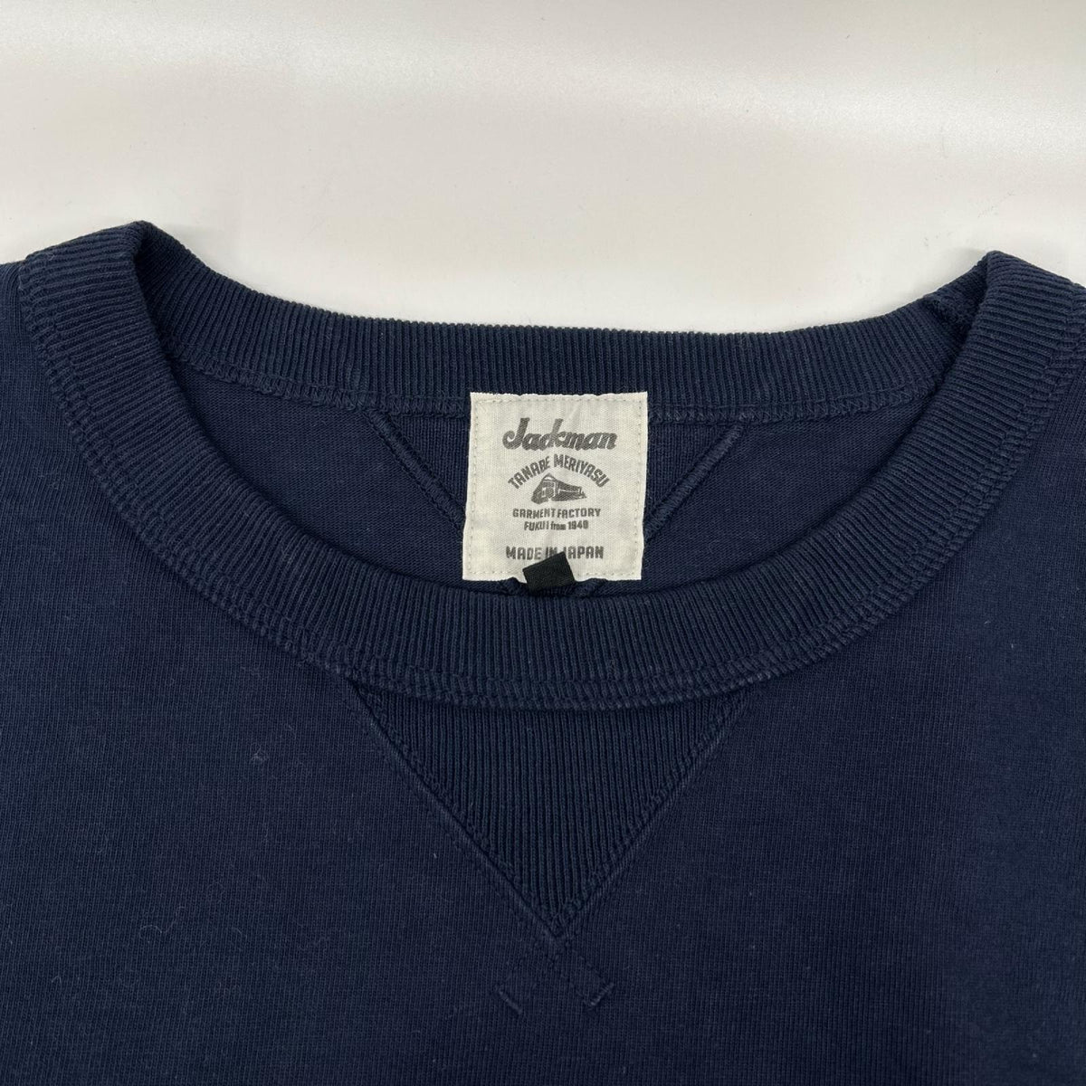 Jackman ジャックマン JM5563 ネイビー ドツメリブロングスリーブT-シャツ トップス