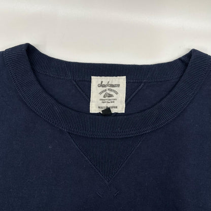 Jackman ジャックマン JM5563 ネイビー ドツメリブロングスリーブT-シャツ トップス