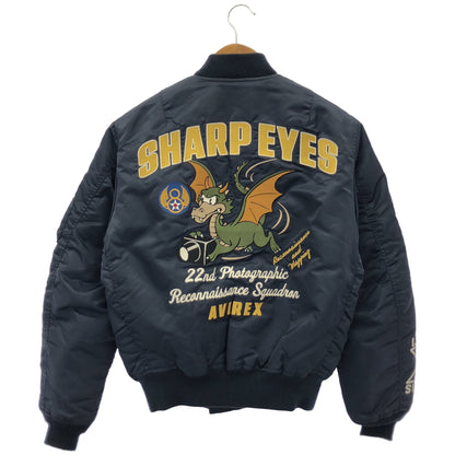 AVIREX アヴィレックス 6112138 ネイビー SHARP EYES MA-1 フライトジャケット トップス