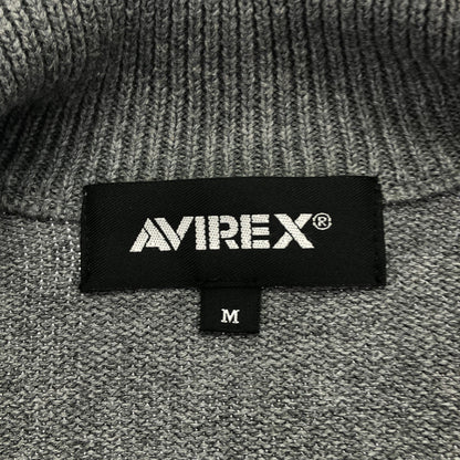 AVIREX アヴィレックス 789-3930012 グレー ジップアップ ニット/セーター トップス