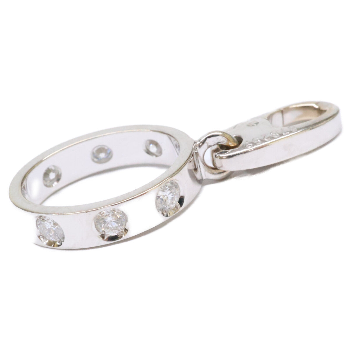 Cartier カルティエ 新品仕上げ済み 750 ラブチャーム 7Pダイヤモンド ペンダントトップ チャーム