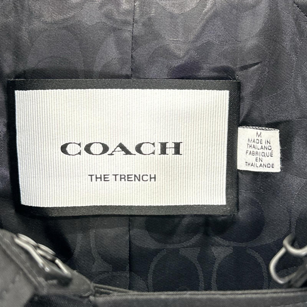 COACH コーチ CT264 ブラック コア トレンチコート コート