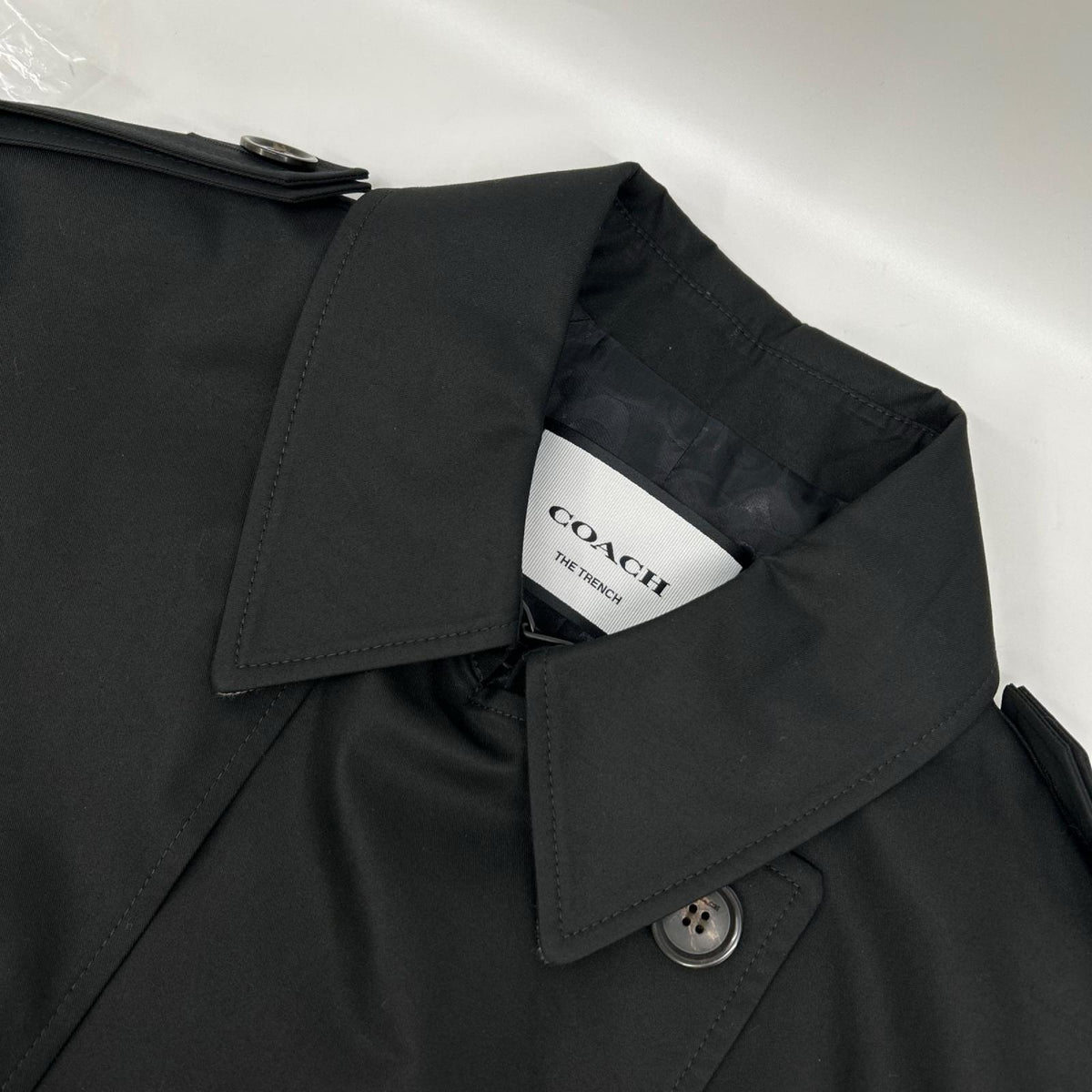 COACH コーチ CT264 ブラック コア トレンチコート コート