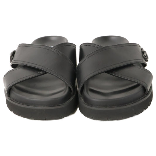 Sergio Rossi セルジオロッシ Mini Prince Leather Cross Sandals Shoes