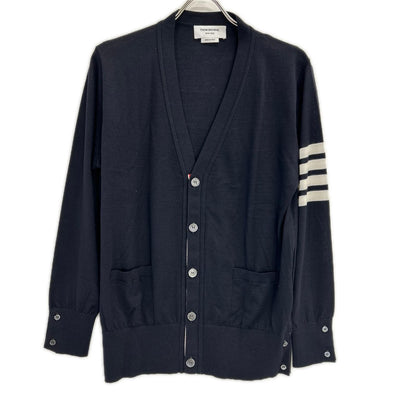 THOM BROWNE トムブラウン MKC002A-Y1014-415 ブラック 4BAR カーディガン トップス