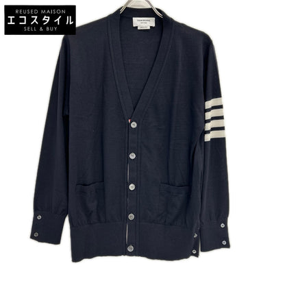 THOM BROWNE トムブラウン MKC002A-Y1014-415 ブラック 4BAR カーディガン トップス