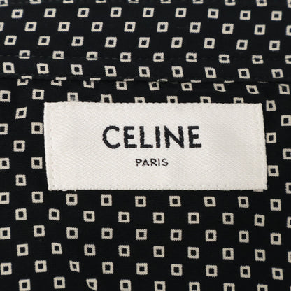 CELINE セリーヌ 20FC5359I.38VA ブラック 小紋柄 長袖シャツ トップス