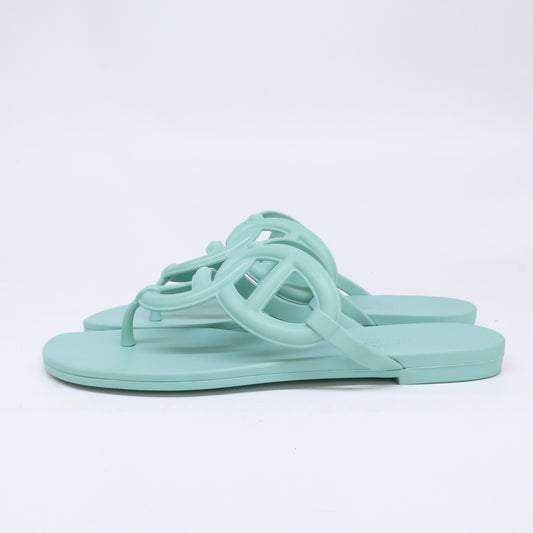 HERMES エルメス 【美品】221001Z Egerie エジェリー シェーヌダンクル トングサンダル シューズ